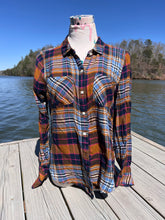 Upcycled Flannel // PSYCHIC // large handmade