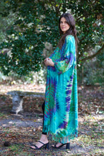 Maxi Tie-Dye Cover-Up (Turquoise): 2 / One Size