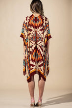 Southwest Sol Viscose Kimono: Ethnic Burgundy