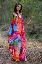 Wide-Leg Rainbow Tie-Dye Romper: 2 / One Size