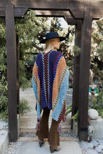 Unique Patterned Crochet Ruana – Colorful Tassel Cardigan ❤️: Magenta