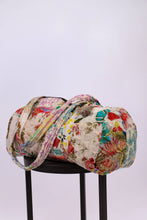 White Floral Upcycled Patchwork Duffel Bag: 1 / One Size