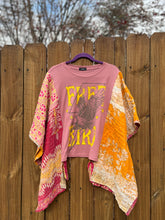 KANTHA TEE KAFTAN // open size handmade // FREE BIRD