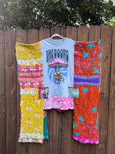 *REMAKE* KANTHA TEE DRESS // open size handmade // THE DOORS mushroom