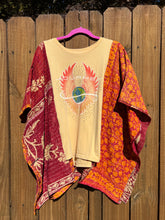 KANTHA TEE KAFTAN // open size handmade // JOURNEY studded