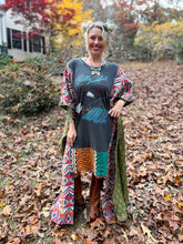 KANTHA WING UPCYCLED DRESS// free size handmade// BILLY IDOL