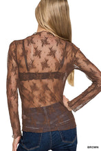 Lace See-through Layering Top: BRIGHT MAUVE / 2-2-2 (S-M-L)