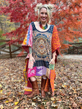 KANTHA WING UPCYCLED DRESS// free size handmade// TAPESTRY