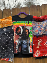 KANTHA TEE KAFTAN // open size handmade // BOB MARLEY Jamaica