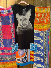 KANTHA WING UPCYCLED DRESS// free size handmade// NIRVANA guitar