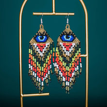 Evil Eye Fringe Earrings