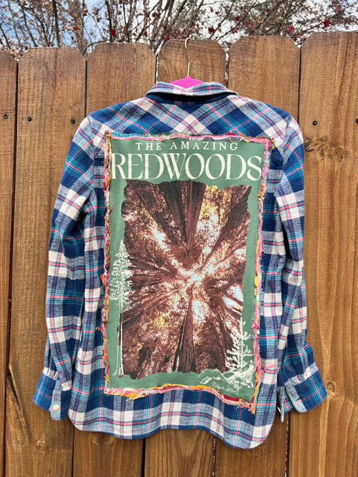 UPCYCLED FLANNEL  // Small  // REDWOODS