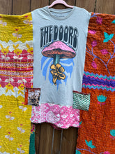 *REMAKE* KANTHA TEE DRESS // open size handmade // THE DOORS mushroom
