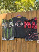 KANTHA TEE KAFTAN // open size handmade // PINK FLOYD black