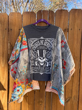 KANTHA TEE KAFTAN // open size handmade // GUNS N ROSES