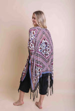 Purple orchid boho kimono