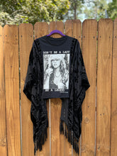 Burnt out velvet KIMONO TEE TUNIC // open size handmade // STEVIE LEGEND