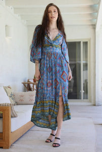 Moroccan blues // maxi dress