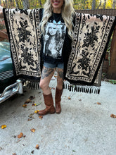 Burnt out velvet KIMONO TEE TUNIC // open size handmade // STEVIE LEGEND