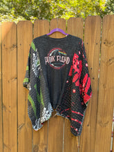 KANTHA TEE KAFTAN // open size handmade // PINK FLOYD black