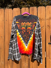 FLANNEL TEE KAFTAN // open size handmade //ACDC
