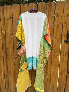 *remake* KANTHA TEE DRESS // open size handmade // STEVIE Gypsy print