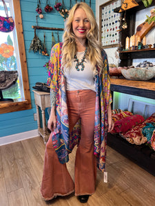 Patchwork boho kimono