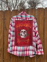 OOAK XL  Grateful Dead upcycled FLANNEL shirt