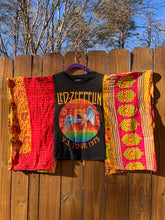 KANTHA TEE KAFTAN // open size handmade // LED ZEP