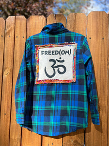 Superlovetees Upcycled Flannel //small handmade // Freed(om)