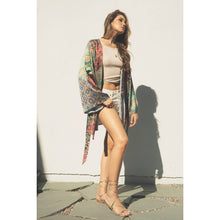 Kaleidoscope Kimono Mini Wrap Dress