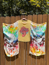 KIMONO TEE KAFTAN // open size handmade // ROLLING STONES Bling
