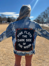 UPCYCLED JACKET  // Xl handmade // bleach dye Pink Floyd