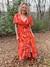 MADELINE Tangerine dress // maxi dress