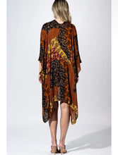 Boho folk floral kimono