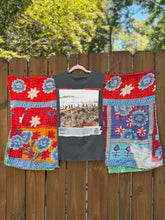 KANTHA TEE KAFTAN // open size handmade // SYSTEM OF A DOWN