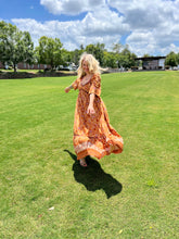 PUMPKIN SPICE 3/4 sleeve // maxi dress
