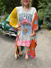 *REMAKE* KANTHA TEE DRESS // open size handmade // THE DOORS mushroom