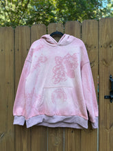 DOILY BLEACH upcycled Sweatshirt // HOODIE / large