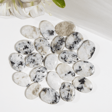 Natural Rainbow Moonstone | Flat Stone | Meditation Stone