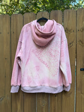 DOILY BLEACH upcycled Sweatshirt // HOODIE / large