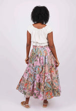 Plant lady maxi  skirt // stretch smocked fit