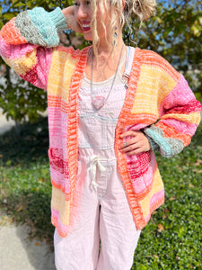 CANDY RAINBOW Knit Cardigan