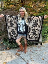 Burnt out velvet KIMONO TEE TUNIC // open size handmade // STEVIE LEGEND