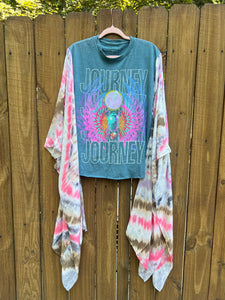 KIMONO TEE KAFTAN // open size handmade // JOURNEY Tie dye