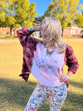 *remake* FLANNEL TEE KAFTAN // open size handmade //LOVE & KINDESS