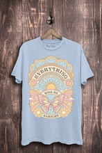 Everything Will Be Alright Graphic Top: L Blue Mineral Wash / S