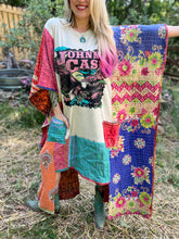 KANTHA WING UPCYCLED DRESS// free size handmade// JOHNNY CASH