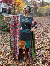KANTHA WING UPCYCLED DRESS// free size handmade// BILLY IDOL