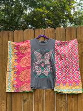 *remake* KANTHA TEE KAFTAN // open size handmade // Double butterfly
